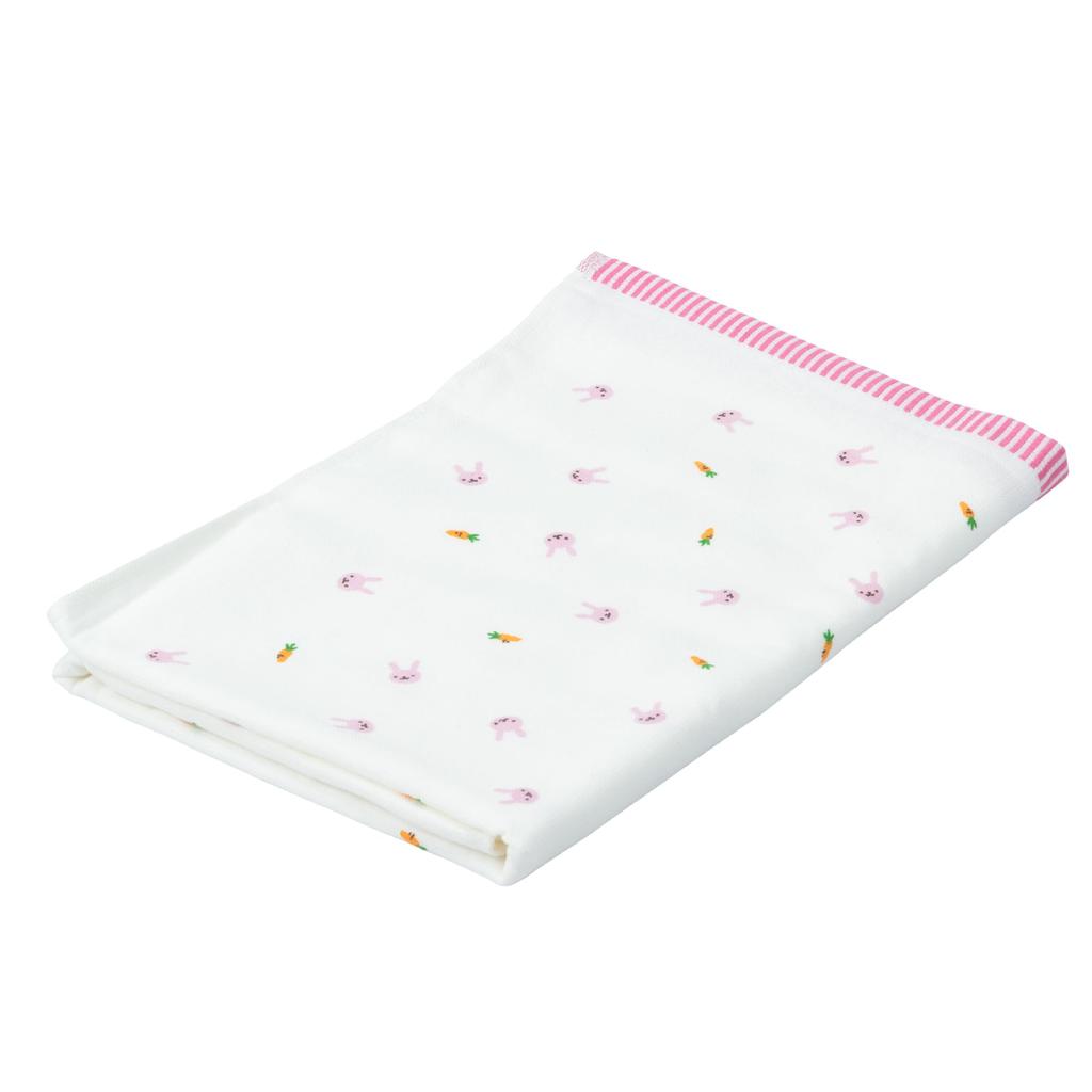 Nishikawa Bath Gauze Senshu Retro Animal Made In TT19002005 Towel, 60x120cm, Washable, & Pile, Thin, Quick-Drying, Lightweight, Print, Rabbit, Japan,