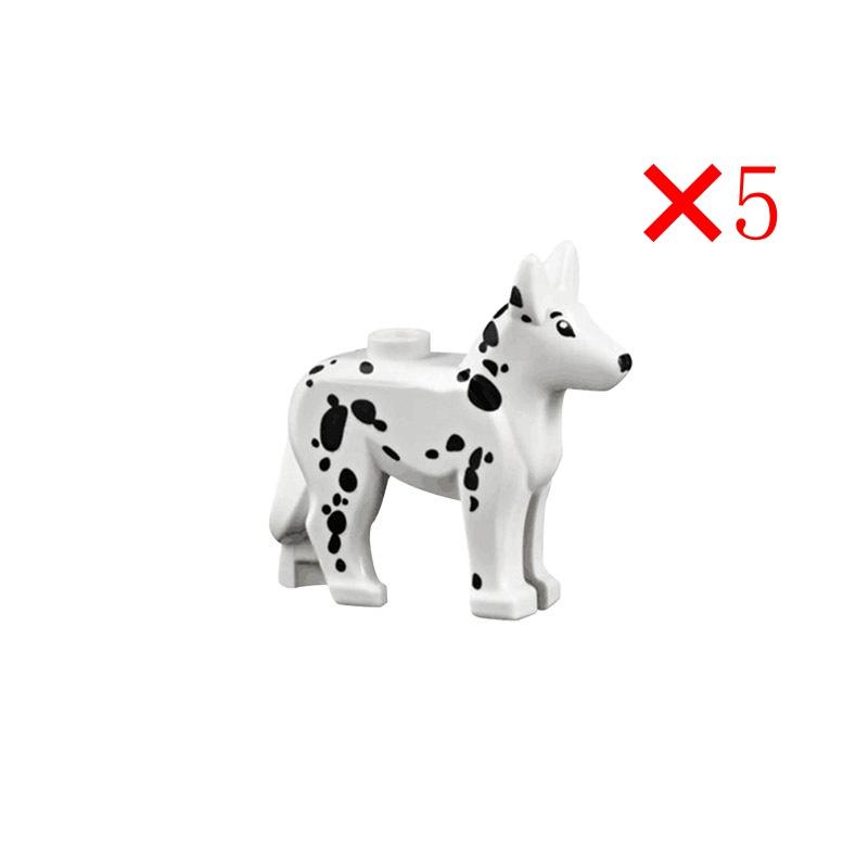 

5PCS Animals Figures Cute Dog Kit DIY Blocks Playthings ideal for Children Dogs Classic Kids Gifts