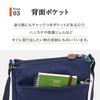 Kanana Project PJ8-3rd 62104 Umhängetasche, Vertikales Design, Platz für 500 ml PET-Flaschen, Hintertasche, Marineblau