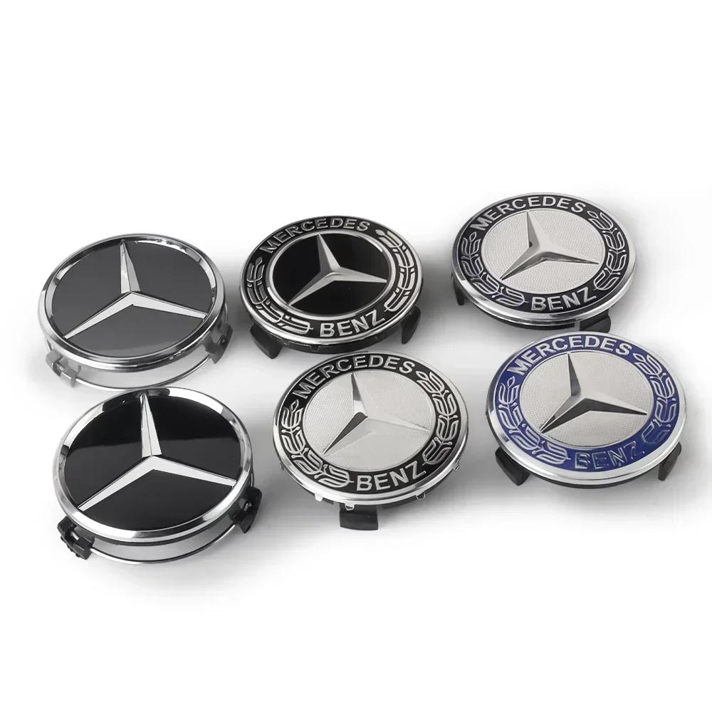 Autoaufkleber Für Mercedes Benz 75MM Auto Styling Radnabendeckel Radkappen Ersatz Für Mercedes Benz W211 W203 W204 W210 W1