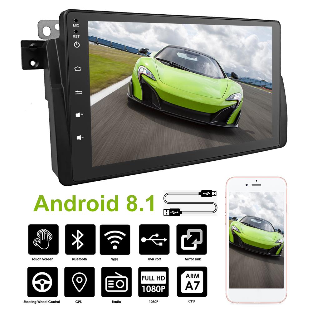 Buy Android 8.1 Car Stereo Autoradio Capacitive Touch Control GPS/WiFi ...