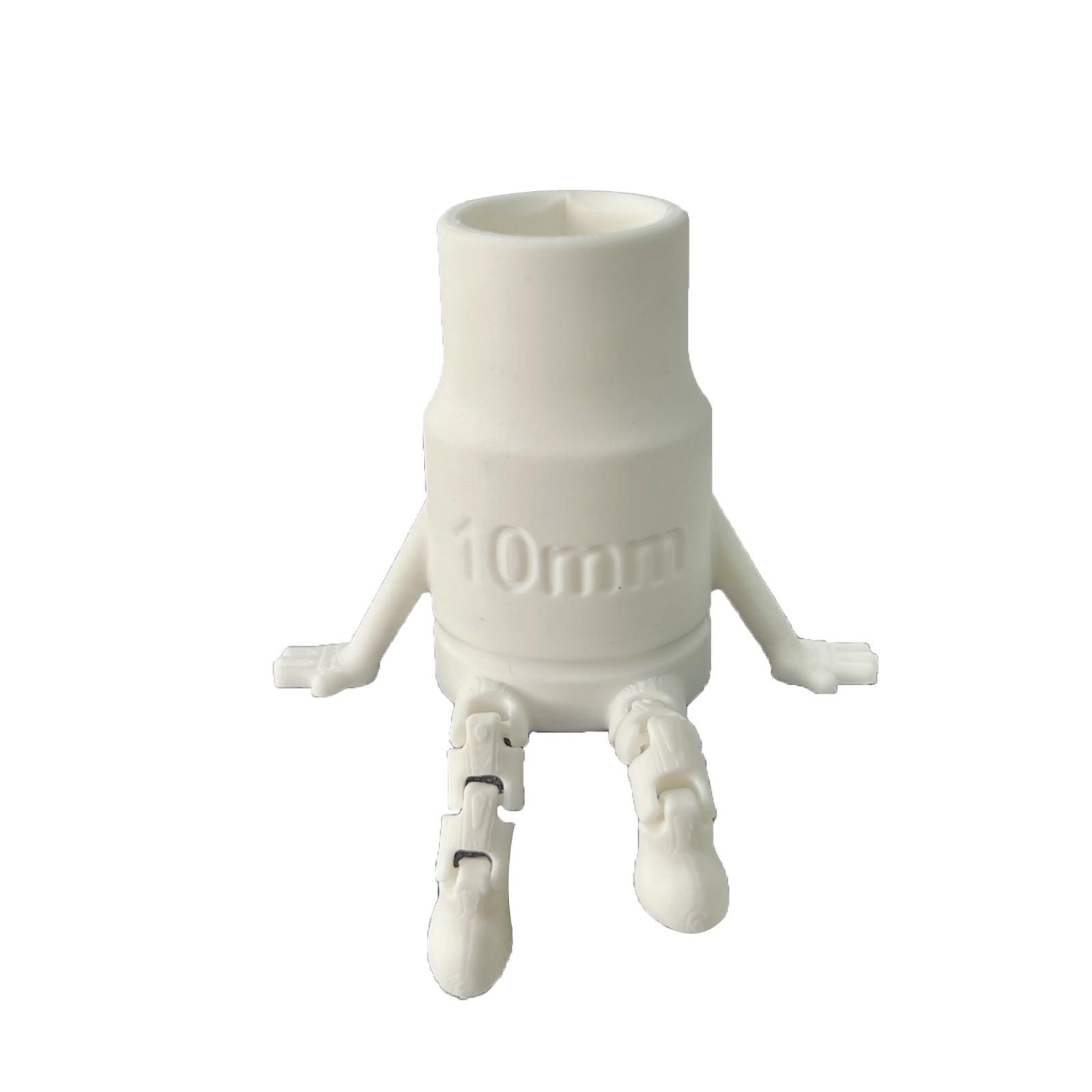 

3D Printed 10mm Socket Ornament Gift Creative Figure With Legs One Size