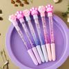 6Pcs Little Fresh Fairy Neutral Pen; Liquid Colorful Quicksand Pen; Black Water-based Pen Student Supplies