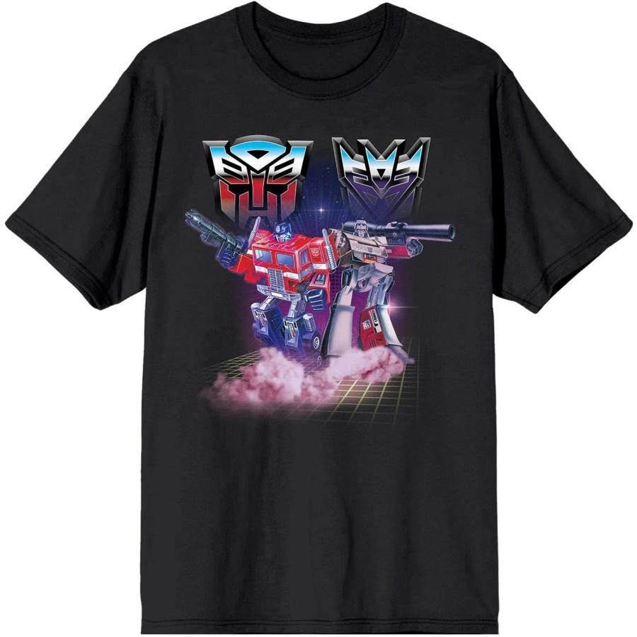 

TRANSFORMERS - Optimus Prime and Megatron Black T-Shirt XXXXXL різнокольоровий