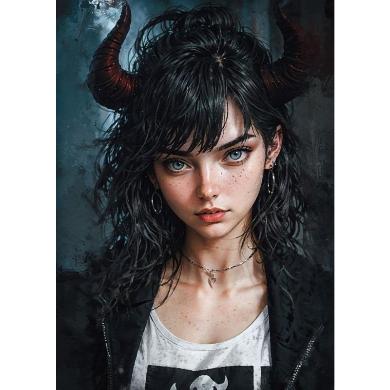 Surrealistic Game Anime Girl Fashion Sexy Girl Portrait Artwork Poster Canvas Paintings Wall Art Pictures Home Decor