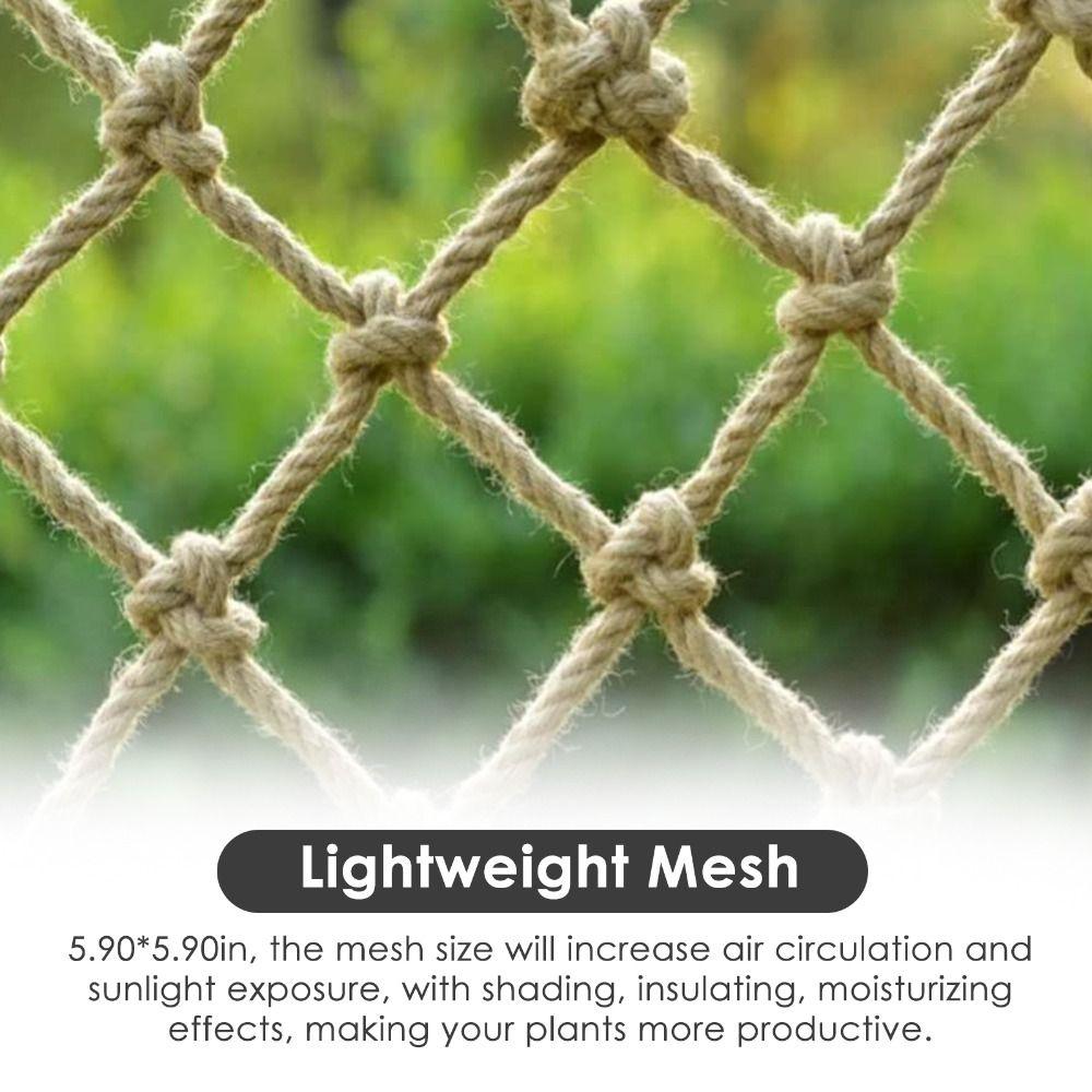 Best Stretch Fence Hemp Mesh Climbing Net Garden Plant Protection Net Durable Anti Bird Netting