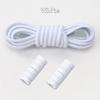 1Pair Round Elastic Laces Without Ties Metal Buckle Shoelace Sneakers Canvas Shoes No Tie Shoelaces Kids Adult Shoe Accessories