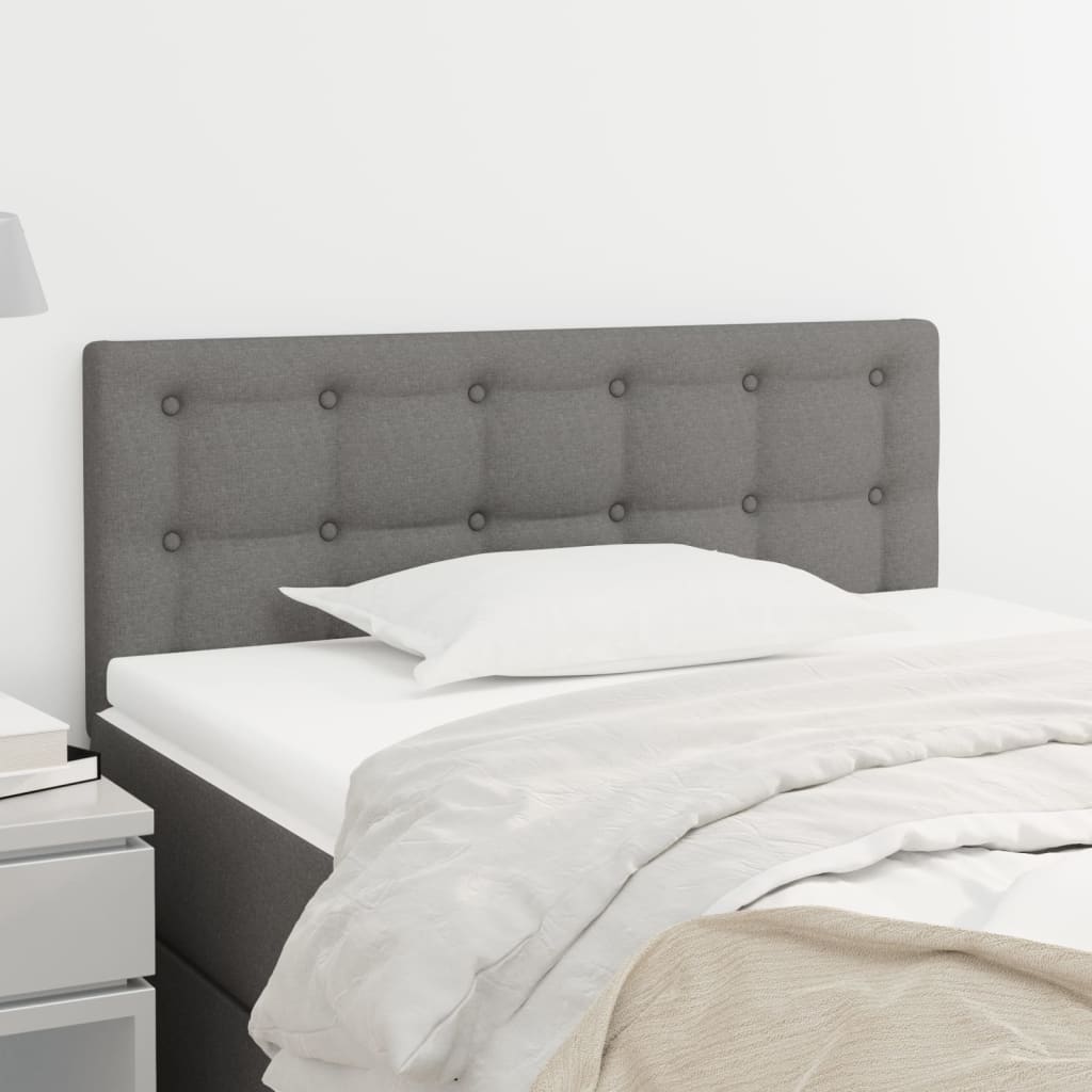 Vidaxl Bettkopfteil, Dunkelgrau, 90x5x78/88 cm, Stoff