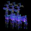 Reindeer Christmas Decoration 3 Pcs. 60x16x100 Cm Acrylic