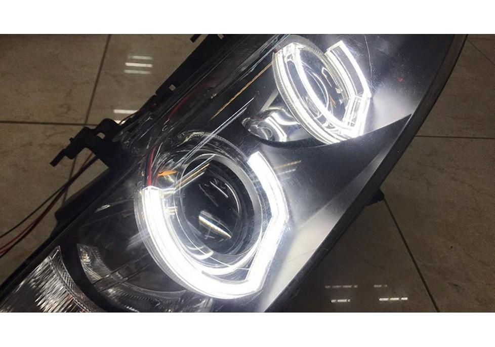Universelle U-förmige Angel Eye Tagfahrlichter für E46: Weiß & Gelb