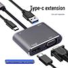 USB-C to HDMI/VGA Docking Station: Phone-to-Monitor Screen Mirroring Converter