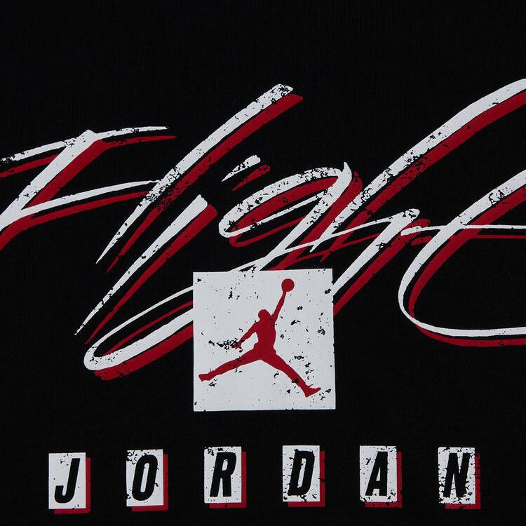 Jordan American Retro Logo Letter Print Sport Casual Comfortable Crew Neck Short Sleeve T-Shirt Men Tops Black FB7400-010