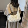 Diamond Embroidery Tote Bag Shoulder Bag Women Solid Color Large Capacity Crossbody Bag