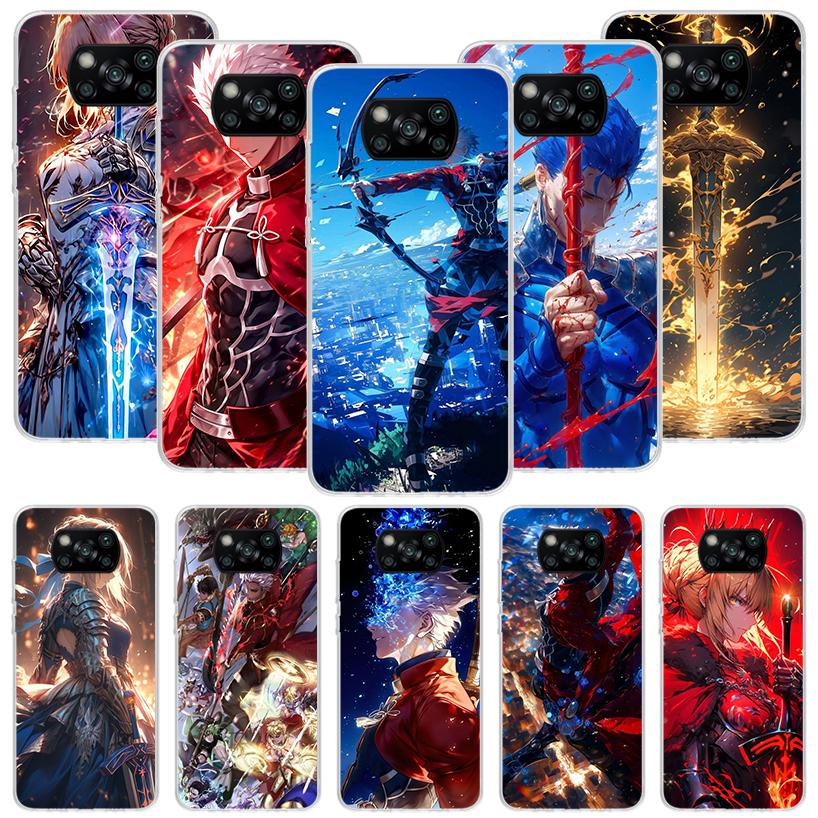 Fate Zero Stay Night Archer Phone Case For Xiaomi Poco X7 X6 X5 Pro F7 Ultra Redmi 15C 15 13 13C 12 12C 10 10A 10C 9 9A 9C 9T Co