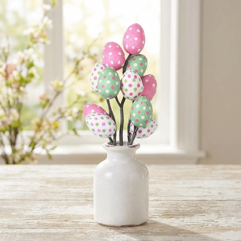Lightweight Artificial Flower Arrangements Simulated Floral Stems  Easter Desktop Decoration