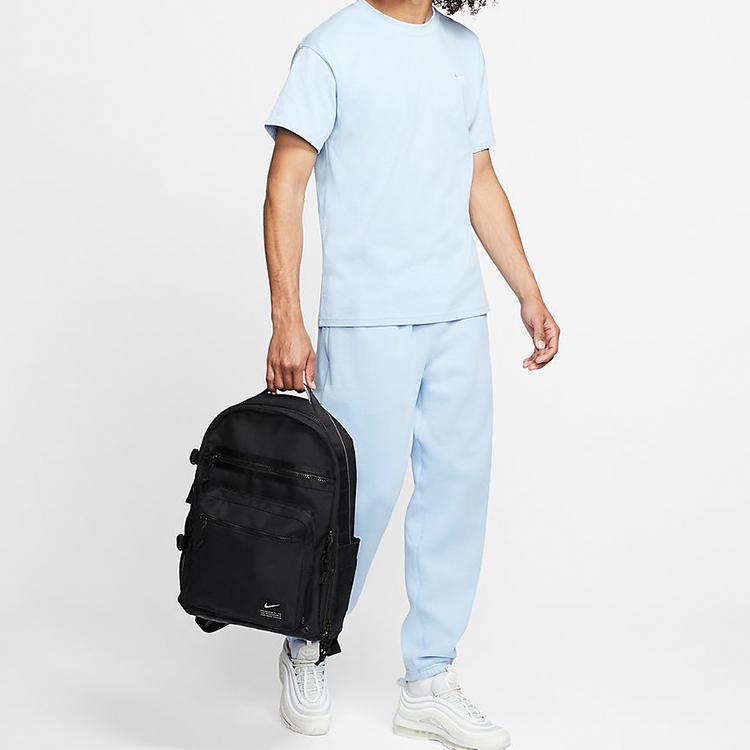 Nike Fabric Backpack Regular Men's Black (Unisex) Backpacks CK2663 010
