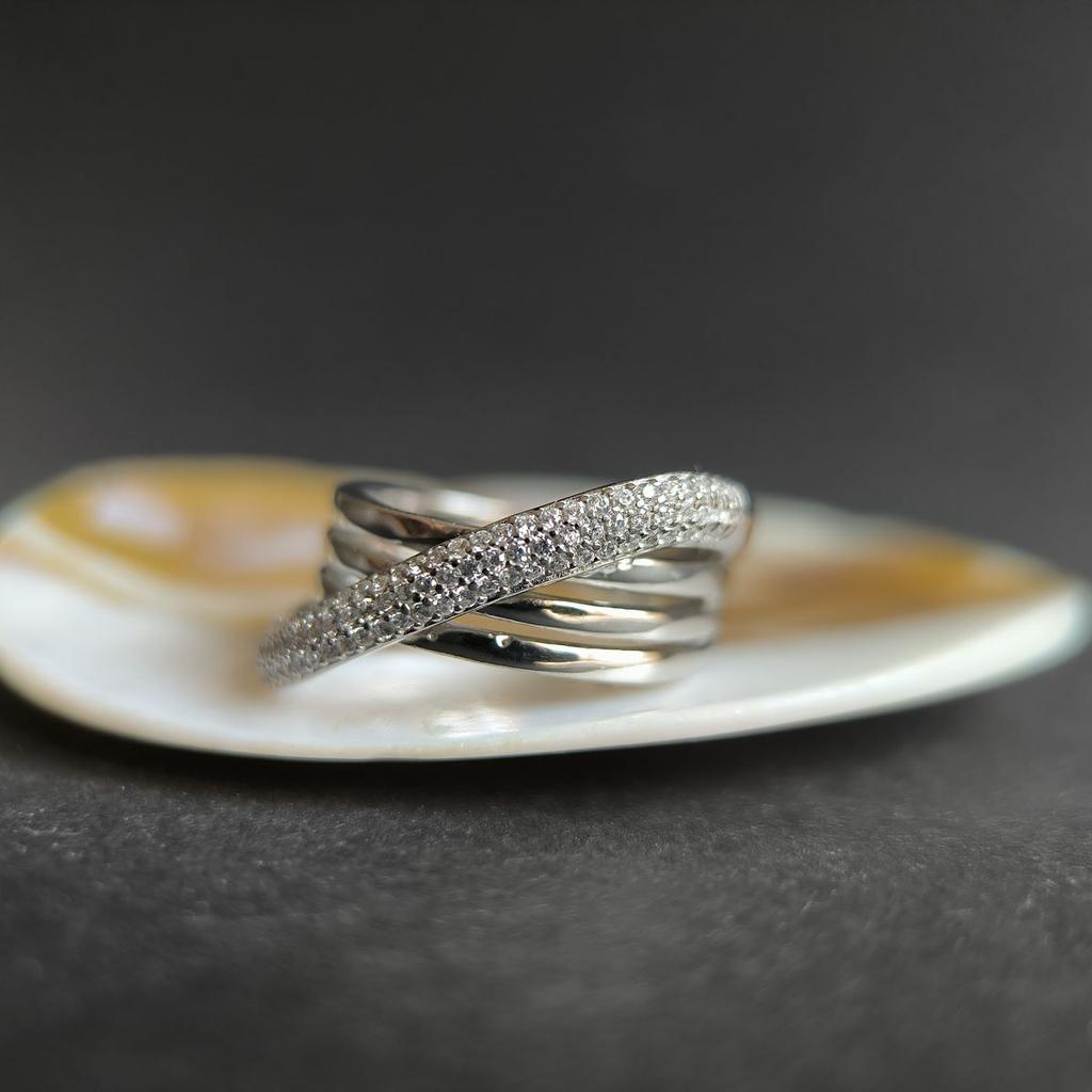 Silver Ring with Cubic Zirconia, Item Weight 7.01 G (2191933)