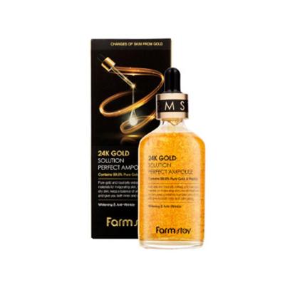 FARM STAY 24K Gold Solution Perfect Ampoule 100mL (3 Options)