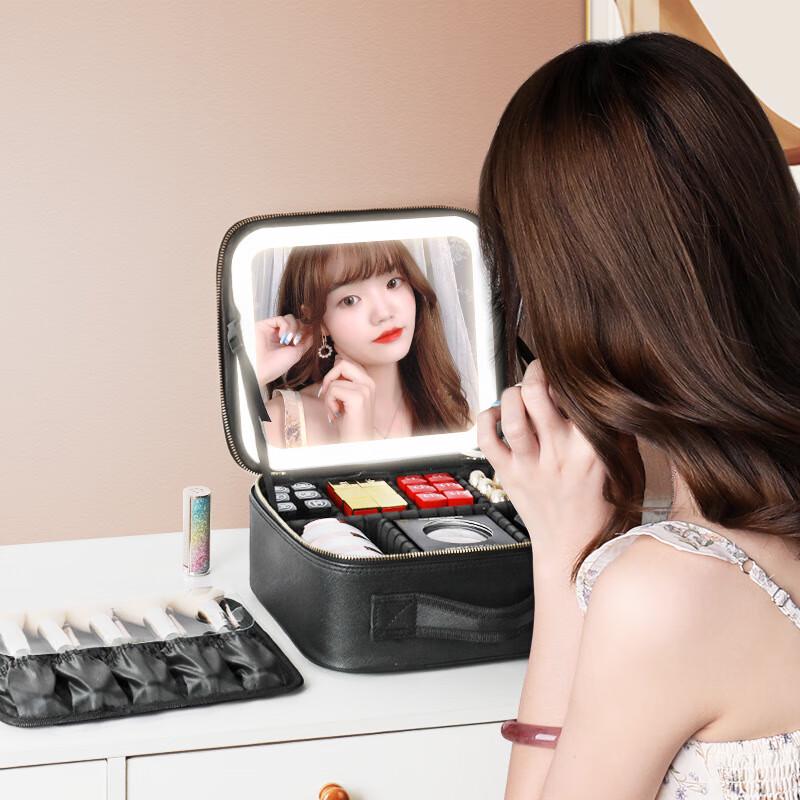 Mingwei Portable LED Makeup Case with Mirror