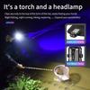 Mini LED Keychain Light Portable Magnetic EDC Flashlight Outdoor Camping Fishing Emergency Work Hat Clip Lamp With FingertipGyro
