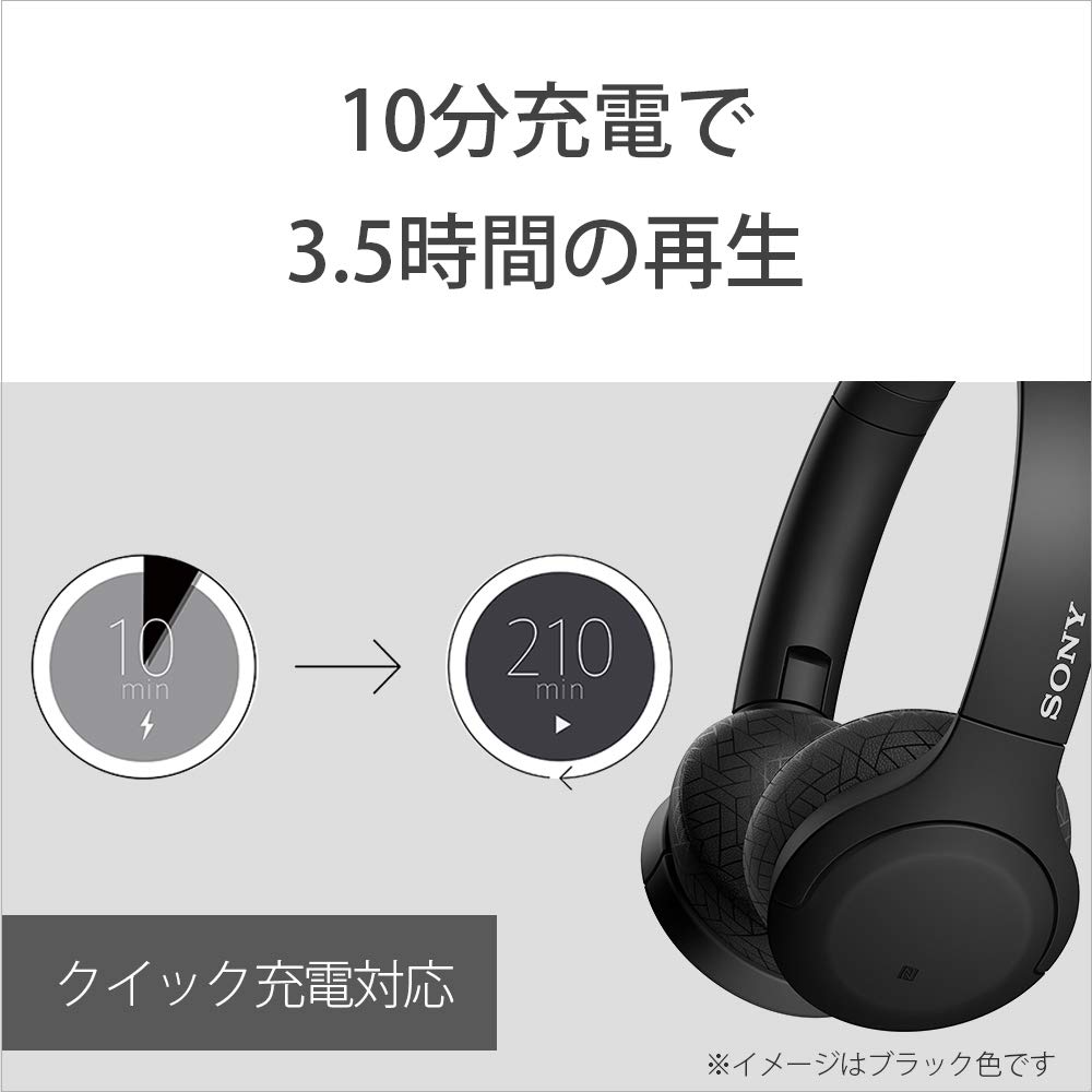 Sony WH-H810 Wireless Headphones Hi-Res Compatible Alexa Built-in Bluetooth 30H Playback Touch Sensor Compact Black WH-H810 BM