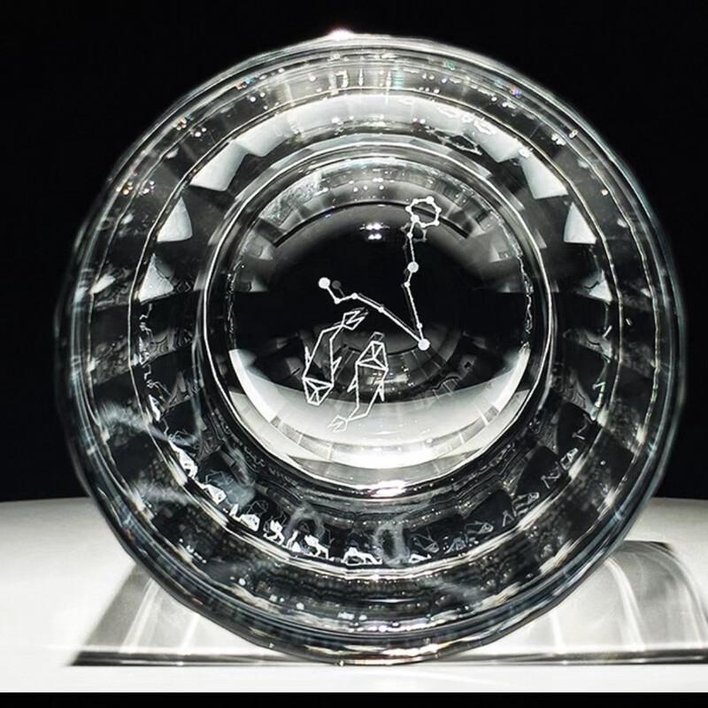 Handun Zodiac Hand-Carved Crystal Whiskey Glass