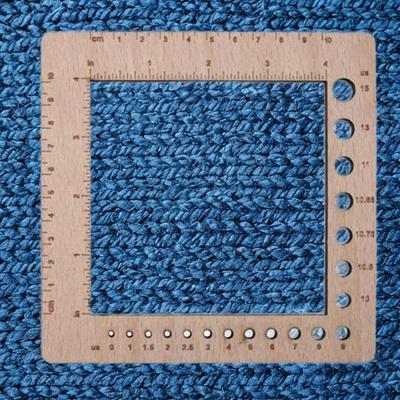 Règle de jauge de tricot pratique multifonction petit artisanat léger cadre de comptage de travaux d'aiguille