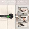 IRONZON Fingerprint Door Lock Door Knob with Keypad Keyless Entry Door Lock with Handle for Home Hotel Apartment Bedroom