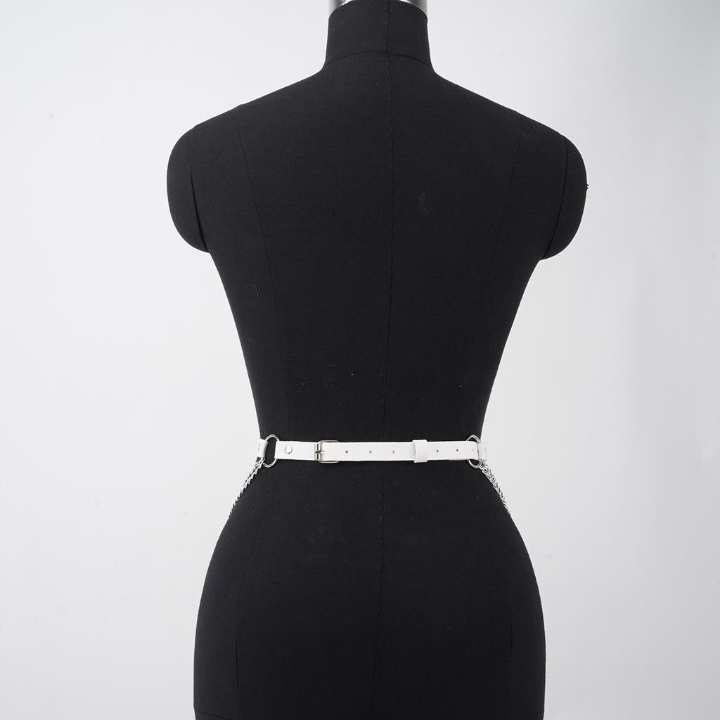Women Sexy Leg Chain Harness Garter Belt Waist Corset Belt Leather Harness Waists Thigh Harness Gothic Clothing Accessory