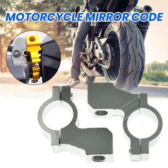 1 pár Závit zrcátka pro montáž na řídítka M10 Hliníkový držák zpětného zrcátka