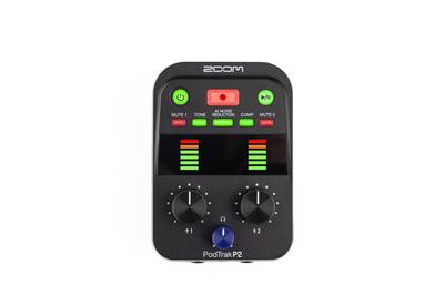 Zoom Zoom P2 Podcast Kaydedici, Siyah, Avuç İçi Boyutu, AI Gürültü Azaltma Fonksiyonu ile Donatılmış, Dağıtım USB Mikrofon Kaydedici, 2 USB'yi Destekler