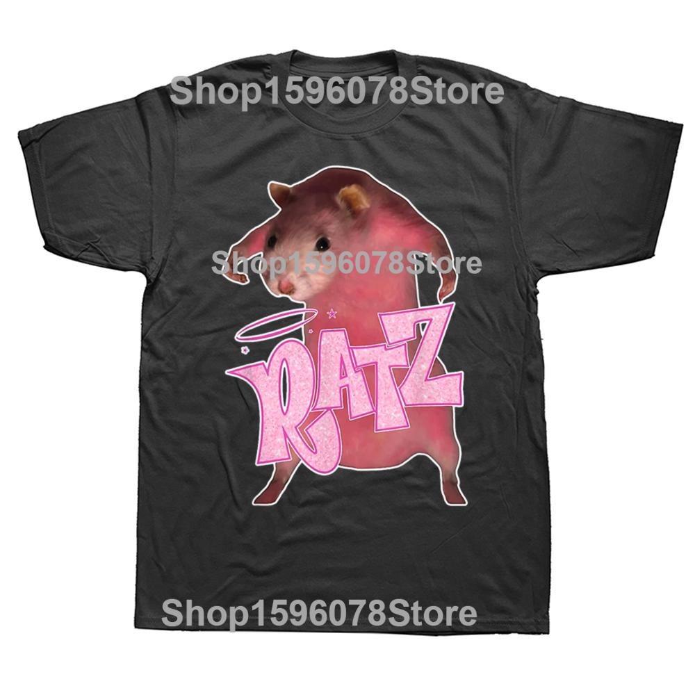 Summer Funny Mother of Rats Men T Shirt Streetwear Casual Short Sleeve Print Cotton Hip Hop Casual Rat Mom T-shirt Tops Tee