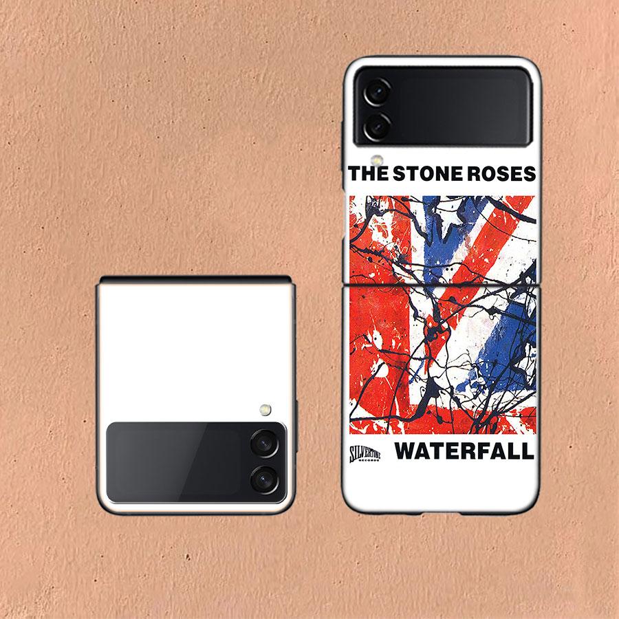 The Stone-R-Roses Phone Case For Samsung Z Flip 6 7 5G Galaxy Z Flip 5 4 3 5G Cases Shockproof Hard Cover TPU