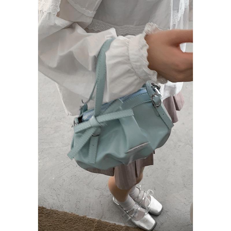 

Bag Women s Premium Handbag 2025 Spring New Fashion Folded Bag Simple Shoulder Crossbody Cloud Bag синий