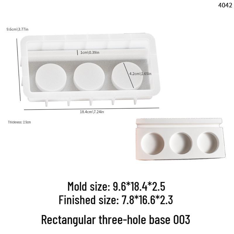 Butterfly & Rabbit Candleholder Silicone Mold with Hollow Lotus Design