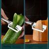 Stainless Steel Vegetable Peeler Thick Blade Potato Carrot Pumpkin Peeler Ergonomic Handle Fruit & Vegetable Slicer, Durable Easy Clean Kitchen Tool