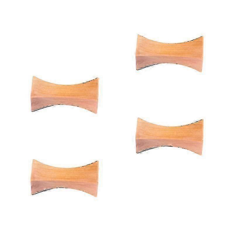 4pcs Pillow Type Chopsticks Rests Wooden Fork And Holder Spoon Stand Dinner Table Decor (thick Waist)