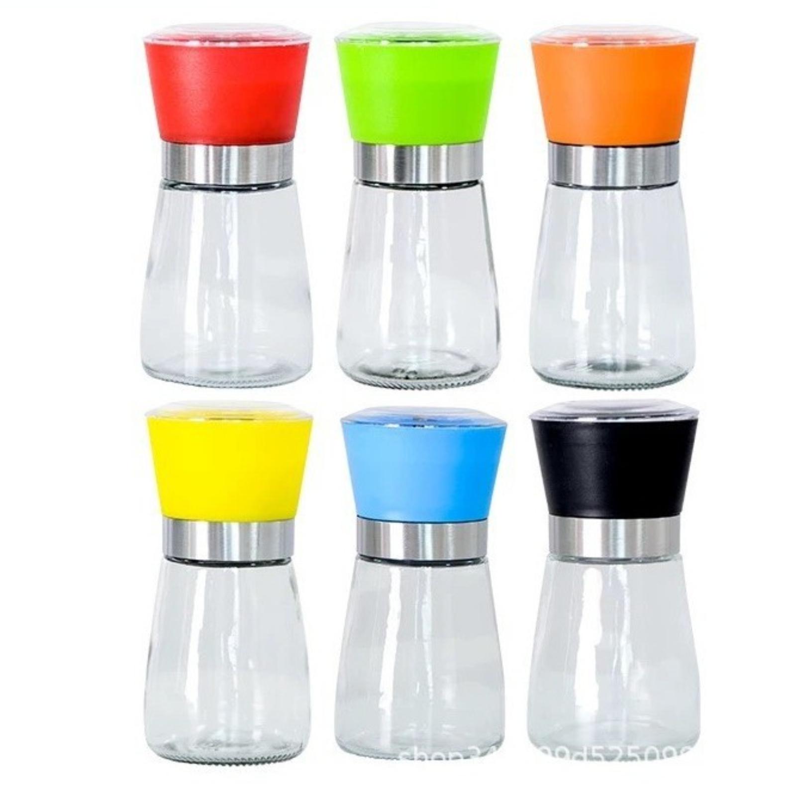 

Перечница с регулируемой степенью помола, ручная мельница, стеклянная бутылка, мельница для сычуаньского перца и морской соли, бутылка для приправ. One Size