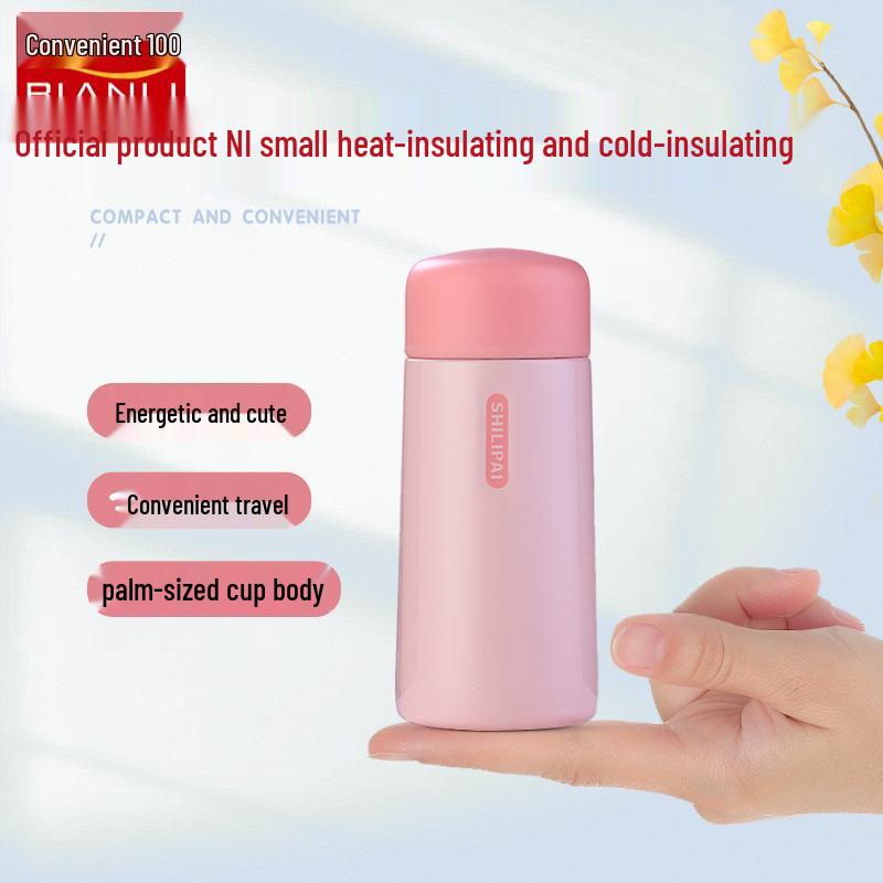 Bestie Mini Insulated Stainless Steel Cup with Tea Infuser - Portable Pocket Cup for Ladies