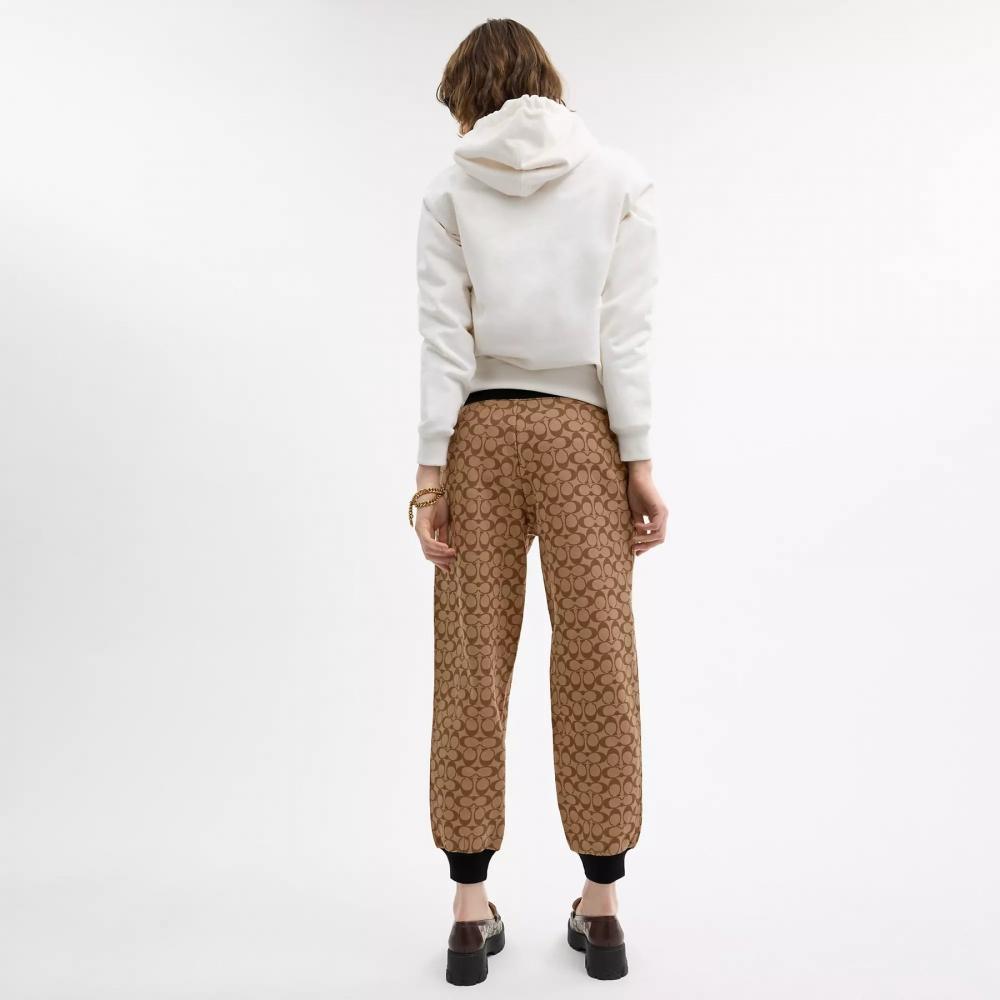 Coach Signature Joggers Khaki Multi