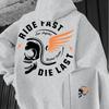 Happy Riding Letter Pattern Print Men'S Outdoor Clothing, Suitable for Outdoor, Travel Hoodies