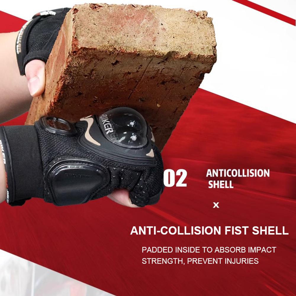Men's Motorcycle Half Finger Gloves Cycling Equipment Wearable Lady Knight Racing Summer Fingerless Glove Protective Gear Gloves