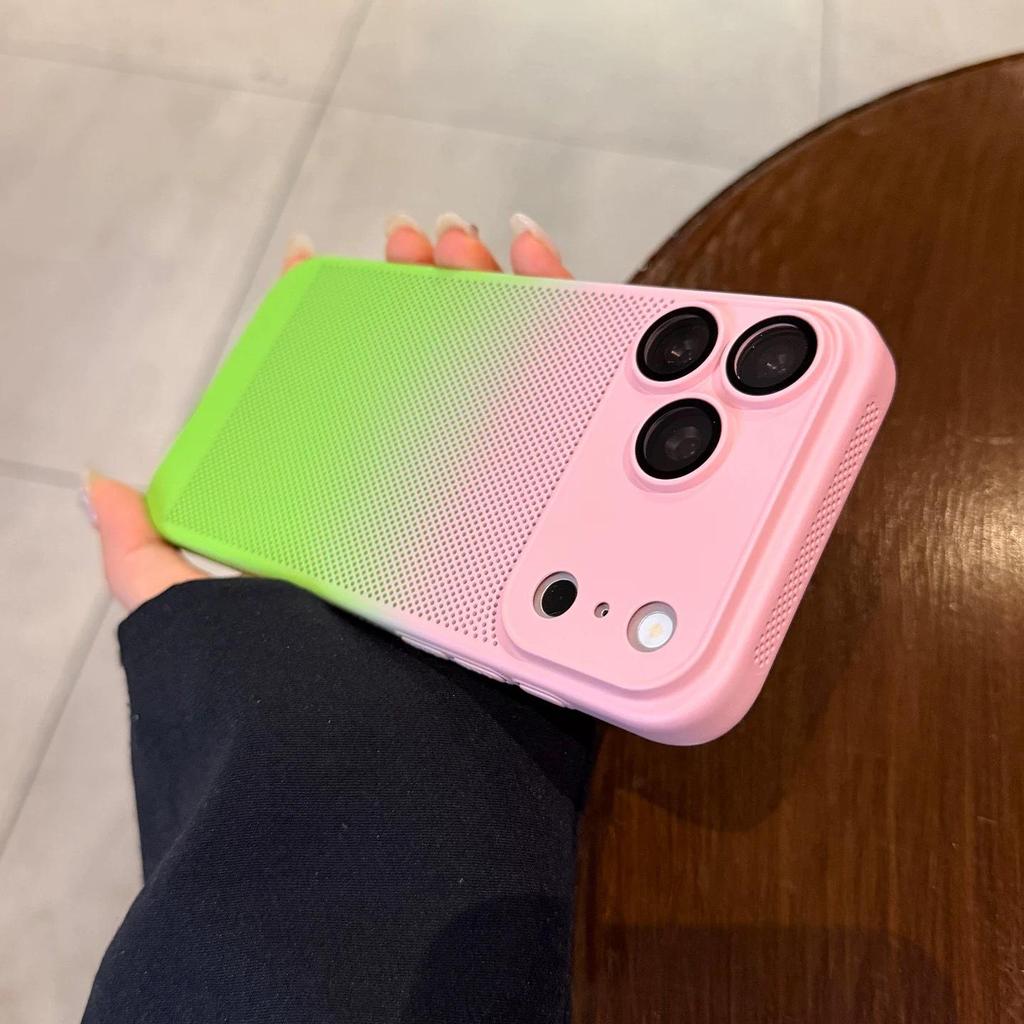 Apple iPhone 17 Pro Max Heat Dissipation Gradient Case: Breathable Ultra-Thin Frosted Protective Cover for iPhone 16.