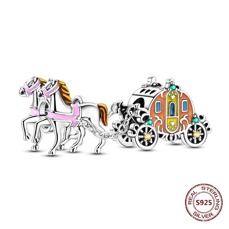 Copper Luminous Fireflyzircon Colorful Butterfly Sunflower Cat Dog Charms Beads Fit Diy Bracelets Jewelry Gift