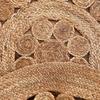 Rectangle Jute Rug Runner Handmade 100% Natural Braided Floor Mat Reversible Natural Jute Round Rug Handmade
