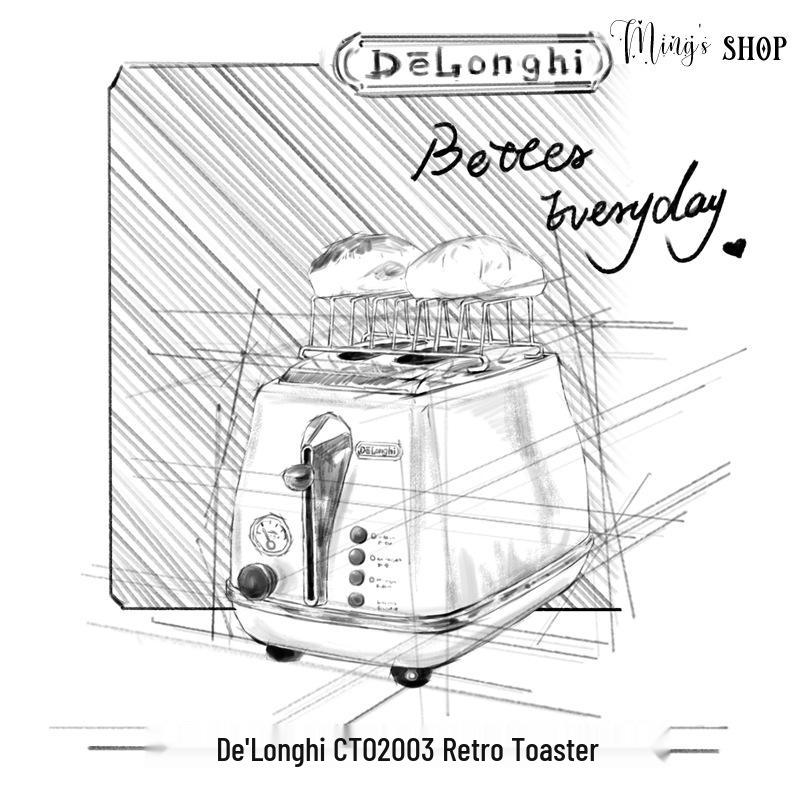 Delonghi CTO2003 Automatický topinkovač na 2 plátky