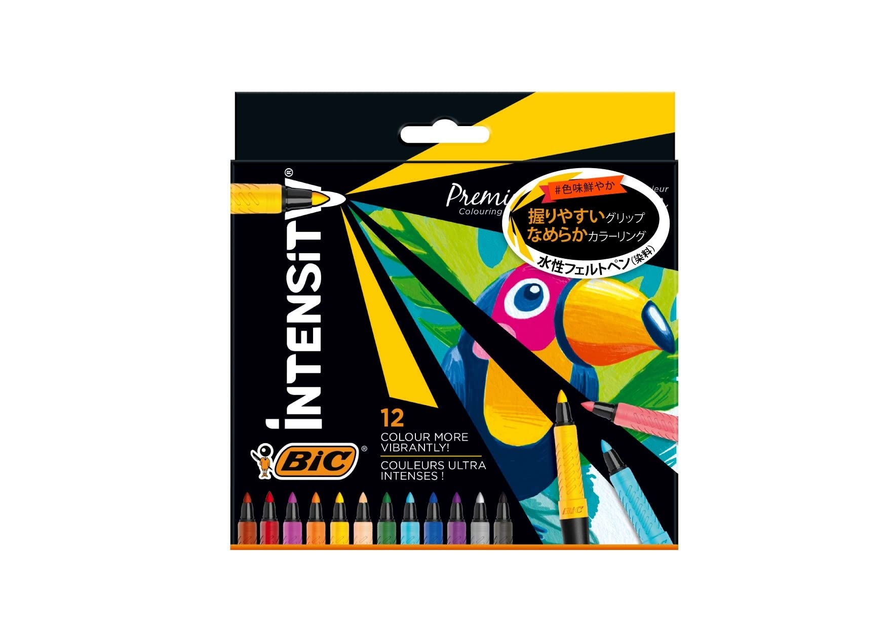 

Bic Japan Bic Felt Pen Color Intensity 12 JP Water-Based Set, 0.7mm, Colors, ITS-FEPFNPK12