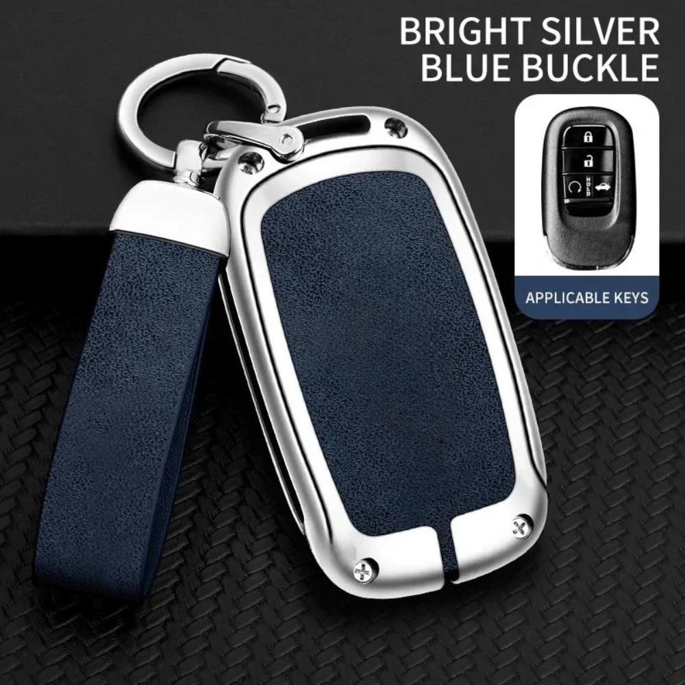 Zinc Alloy Car Key Case Cover for Honda HRV Protective Keychain Key Bag Set Keyless Personality Style Interior Accessorie
