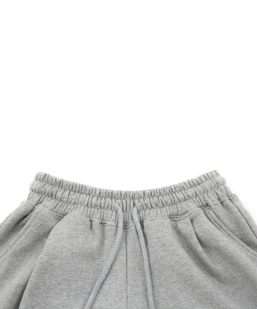 CHICKS Back Logo Embroidered Balloon Pants Melange