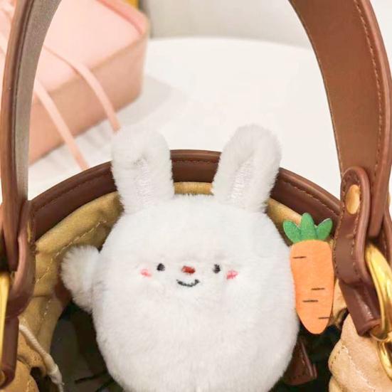 Cute Rabbit Plush Pendant Cartoon Plush Toy Stuffed Animal Bunny Doll Pendant